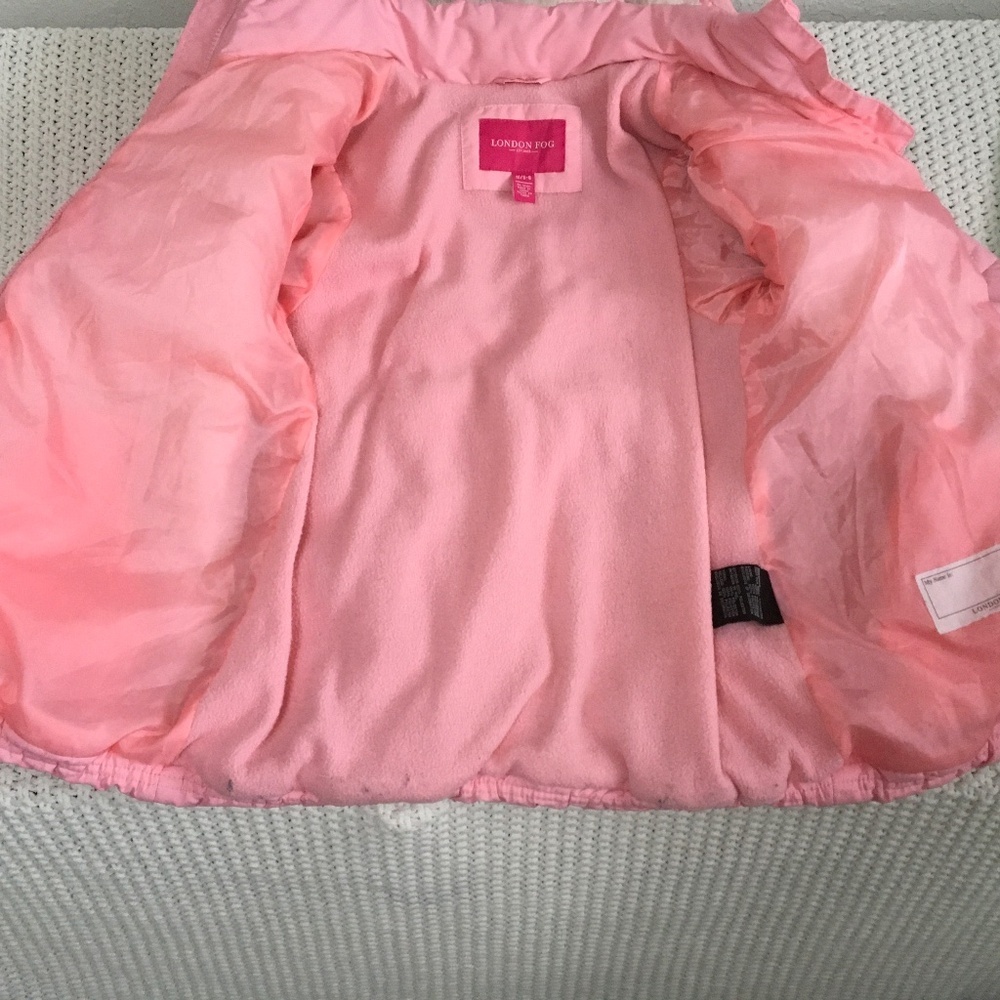 LONDON FOG HOODED PUFFER JACKET SIZE M 5/6